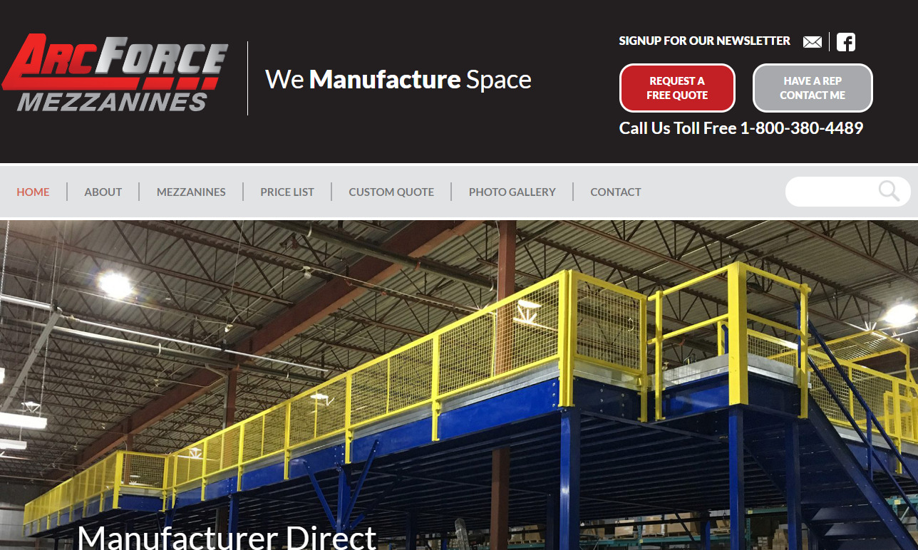 Arc Force Mezzanines, Inc. Mezzanine Manufacturers